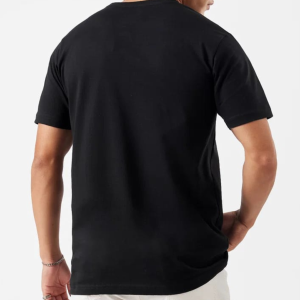 Men Inspirational Graphic Printed Keep It Simple Supima Cotton Black Half-Sleeve Round Neck T-shirt - Image 5