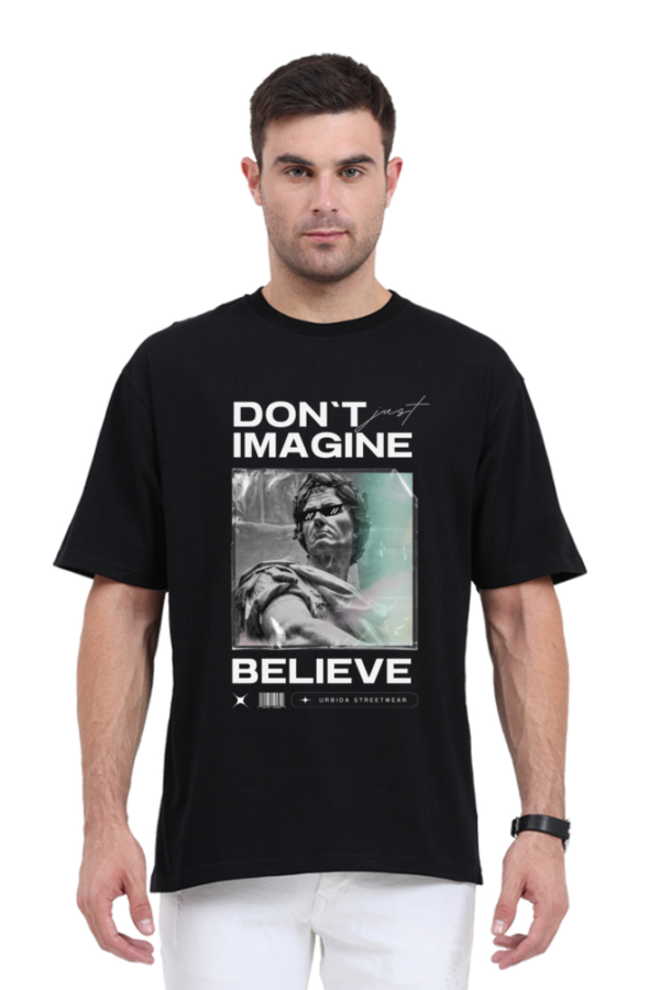 URBIDA Vintage Theme Graphic Printed 100% Pure Cotton Oversize T-shirt for Men - Image 8