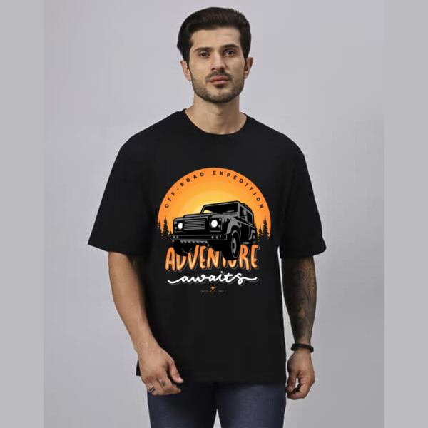 Urbida  Premium Cotton Oversize Vintage adventure Graphic Printed T-shirt - Image 3