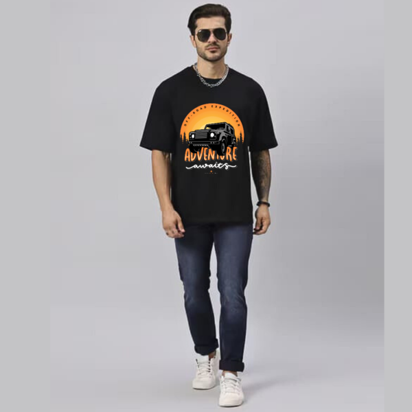 Urbida  Premium Cotton Oversize Vintage adventure Graphic Printed T-shirt - Image 4