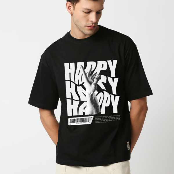 Men Retro illustrative Graphic Printed Oversized T-shirt - Image 4
