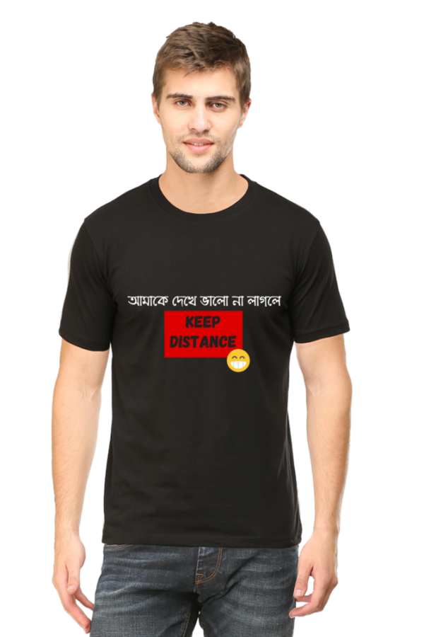 Bengali T-shirt Kolkata typography Daily Vibe Printed Black Pure Cotton Tees - Image 7