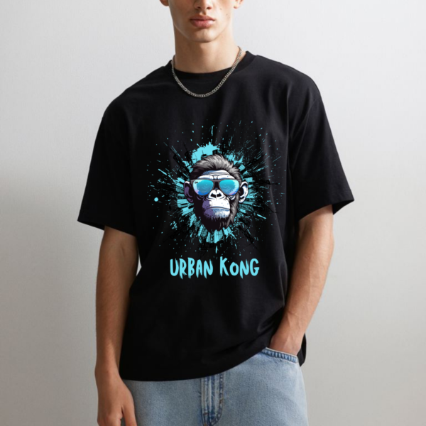 Men Drop Shoulder Wild Edition Cool Graphic Printed  Oversized T-shirt - Image 5