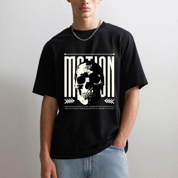 URBIDA Skull Graphic Printed Oversized T-shirt for Men - Image 5