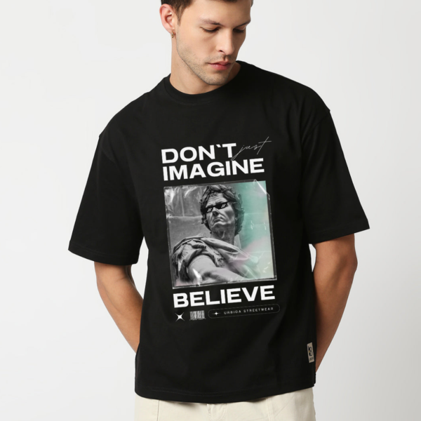 URBIDA Vintage Theme Graphic Printed 100% Pure Cotton Oversize T-shirt for Men - Image 6