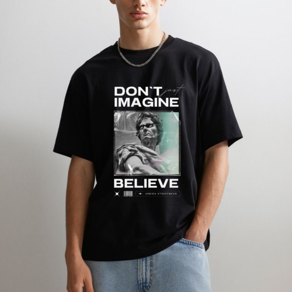 URBIDA Vintage Theme Graphic Printed 100% Pure Cotton Oversize T-shirt for Men - Image 7