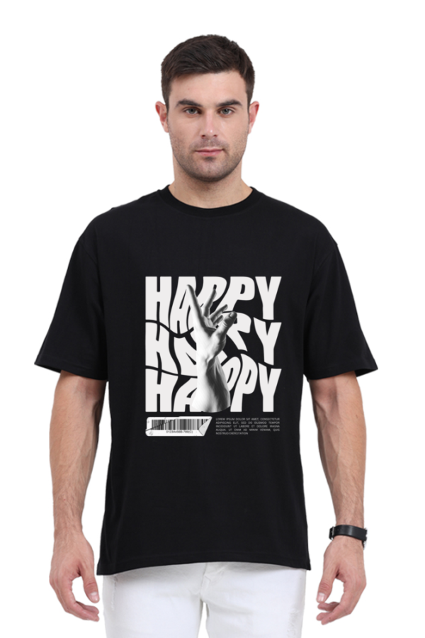 Men Retro illustrative Graphic Printed Oversized T-shirt - Image 6