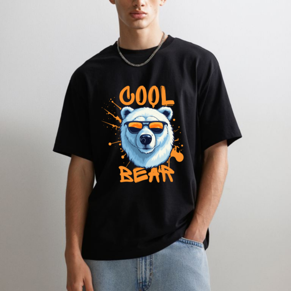 URBIDA Men Wild Edition Wolf Theme Graphic Printed Premium Cotton Oversized T-shirt - Image 9