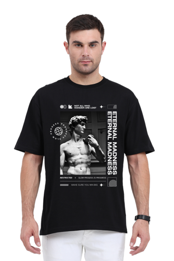 URBIDA Vintage Theme Graphic Printed Pure 100% Cotton Oversize T-shirt for Men - Image 7