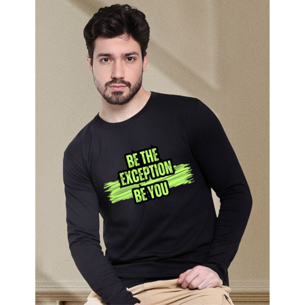 URBIDA Inspirational Theme Pure 100% Cotton full sleeve Printed T-shirt for Men - Image 2