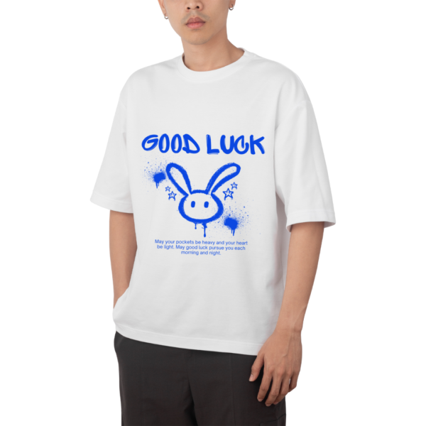 URBIDA happy smily  Retro Theme Graphic Printed Oversized T-shirt - Image 2