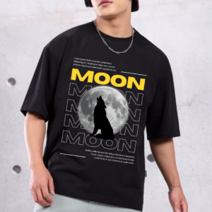 Men Wild Edition Wolf Theme Graphic Printed Oversized T-shirt
