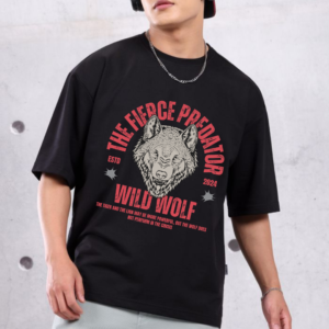 URBIDA Men Wild Theme Graphic Printed Oversized T-shirt for Men