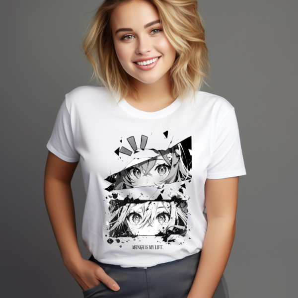 URBIDA Anime Theme Graphic Printed Premium Supima Cotton T-shirt for Women - Image 2