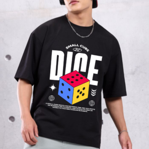 URBIDA Retro Theme Graphic Printed Pure Cotton Oversize T-shirt