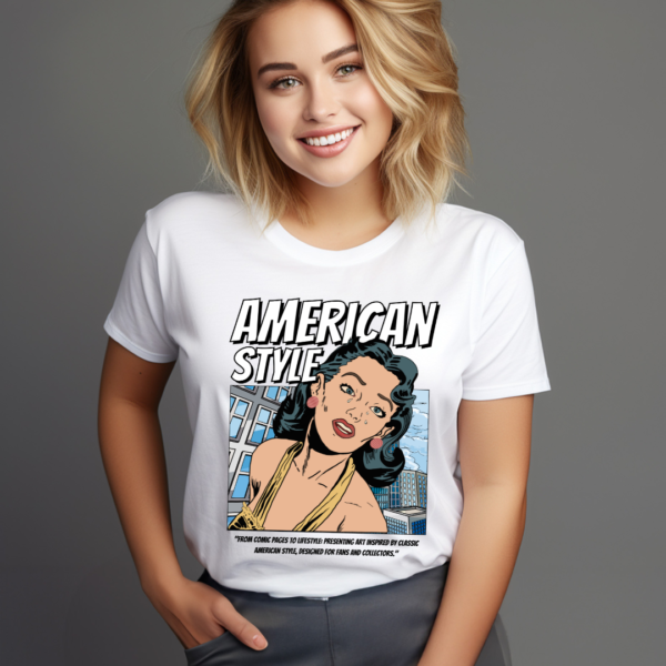 URBIDA Women Retro Cartoon Theme Graphic Premium Supima Cotton T-shirt