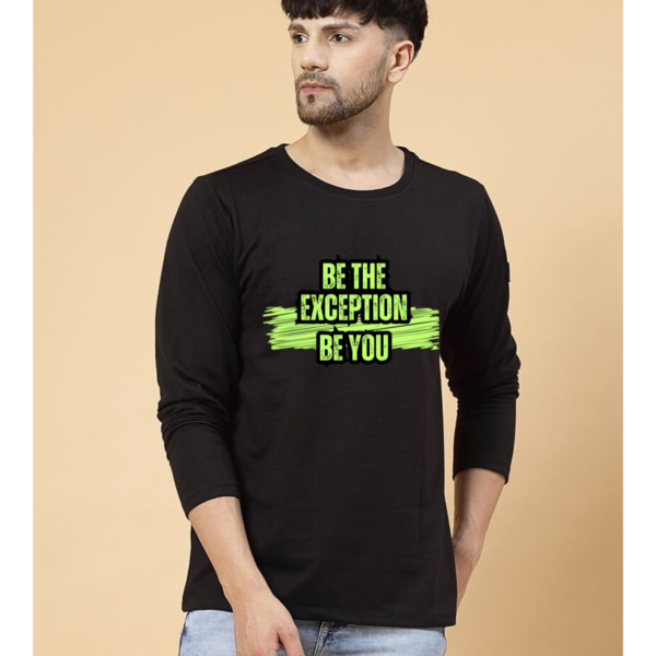 URBIDA Inspirational Theme Pure 100% Cotton full sleeve Printed T-shirt for Men - Image 3