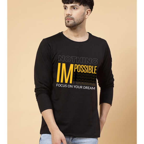 URBIDA Inspirational Theme Premium 100% Cotton full sleeve Printed T-shirt for Men - Image 3