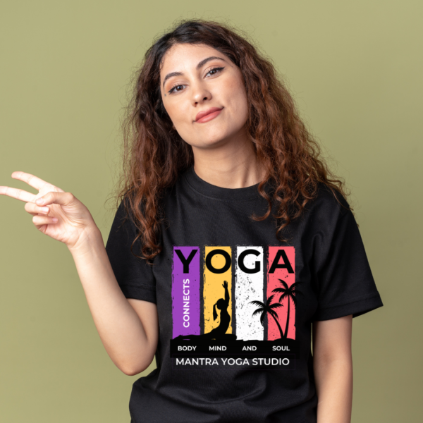 motivational Yoga Theme Graphic Printed Premium Supima Cotton T-shirt