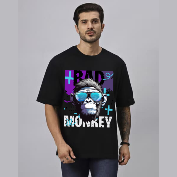 URBIDA Men Wild Edition Retro Theme Graphic Printed Oversized T-shirt - Image 3
