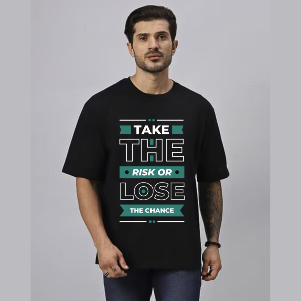 URBIDA Inspirational Theme Graphic Printed Pure 100% Cotton Oversize T-shirt for Men - Image 3