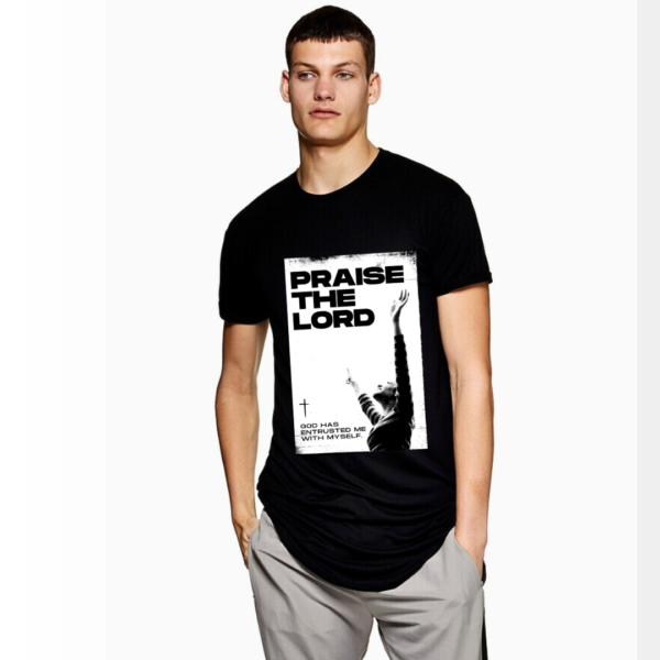 URBIDA Inspirational Theme Pure Premium Cotton Long Line Curve T-shirt for Men - Image 3