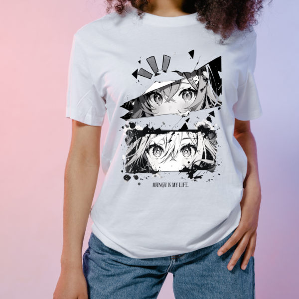 URBIDA Anime Theme Graphic Printed Premium Supima Cotton T-shirt for Women - Image 3