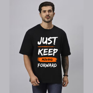 URBIDA Inspirational Theme Graphic Printed Pure 100% Cotton Oversize T-shirt for Men