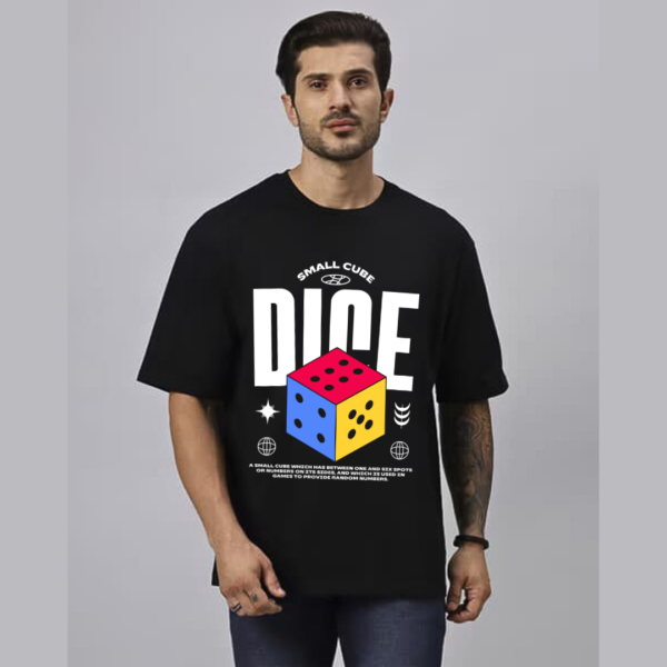 URBIDA Retro Theme Graphic Printed Pure Cotton Oversize T-shirt - Image 3