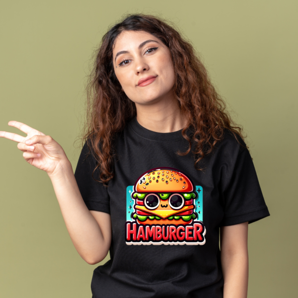 URBIDA Cartoon Food Theme Graphic Printed Premium Supima Cotton T-shirt for Women - Image 3