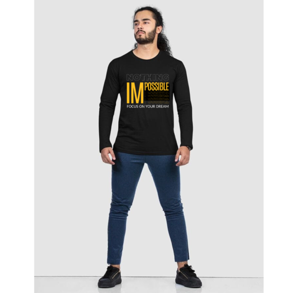 URBIDA Inspirational Theme Premium 100% Cotton full sleeve Printed T-shirt for Men - Image 4