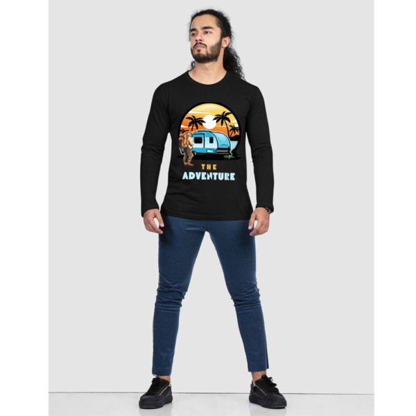 URBIDA Vintage Adventure Theme Pure 100% Cotton full sleeve Printed T-shirt for Men - Image 4