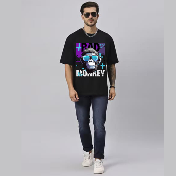 URBIDA Men Wild Edition Retro Theme Graphic Printed Oversized T-shirt - Image 4