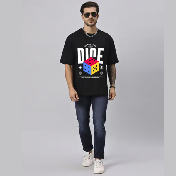 URBIDA Retro Theme Graphic Printed Pure Cotton Oversize T-shirt - Image 4