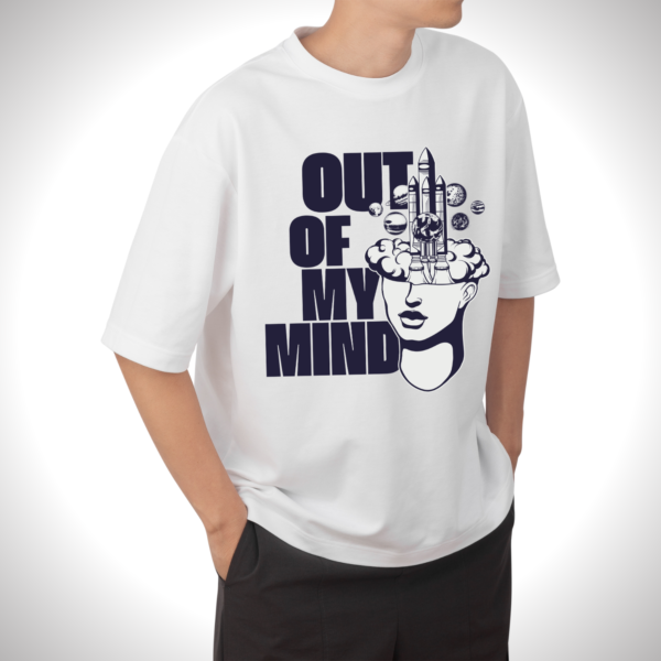 URBIDA Typography Graphic Printed Premium Cotton Oversize T-shirt for Men - Image 4