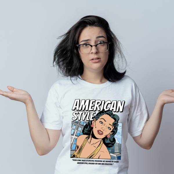 URBIDA Women Retro Cartoon Theme Graphic Printed Premium Supima Cotton T-shirt - Image 4