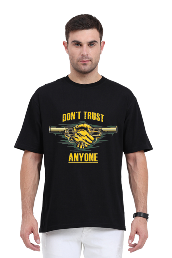 URBIDA Retro Theme "Don't Trust Anyone" Premium Oversized T-shirt - Image 7