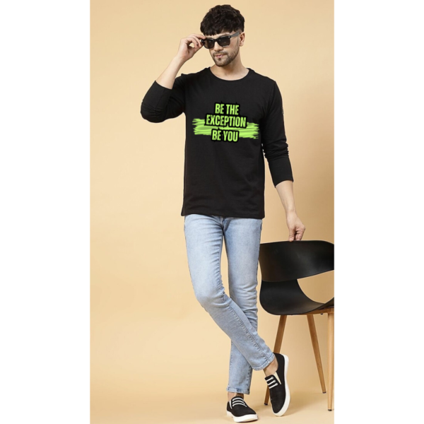 URBIDA Inspirational Theme Pure 100% Cotton full sleeve Printed T-shirt for Men - Image 5