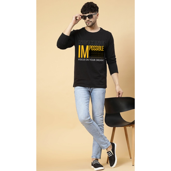 URBIDA Inspirational Theme Premium 100% Cotton full sleeve Printed T-shirt for Men - Image 5