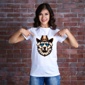 Per Lover Theme Graphic Printed Premium Supima Cotton T-shirt for Women
