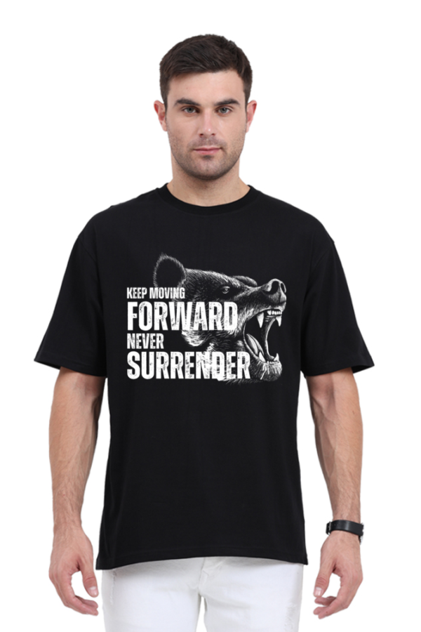 URBIDA Inspirational Theme Graphic Printed Pure 100% Cotton Oversize T-shirt for Men - Image 8