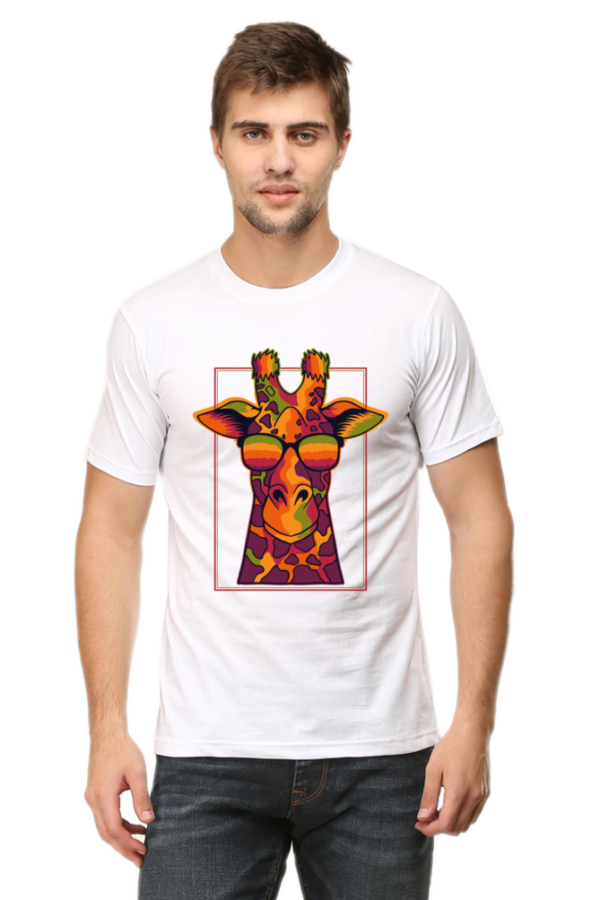 URBIDA Cartoon Theme Giraffe Graphic Printed Premium Cotton T-shirt - Image 10
