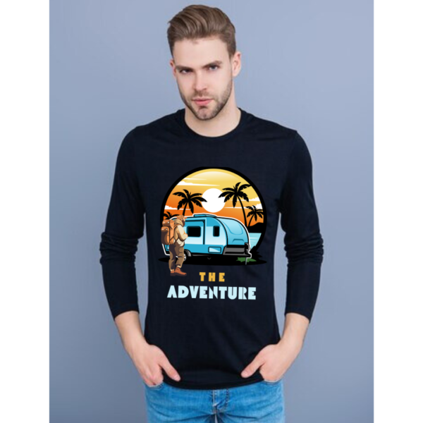 URBIDA Vintage Adventure Theme Pure 100% Cotton full sleeve Printed T-shirt for Men - Image 6