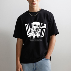 Vintage mask Theme Graphic Printed Pure 100% Cotton Oversize T-shirt