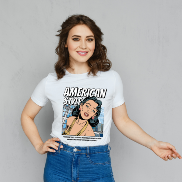 URBIDA Women Retro Cartoon Theme Graphic Printed Premium Supima Cotton T-shirt - Image 6
