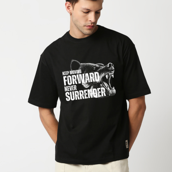 URBIDA Inspirational Theme Graphic Printed Pure 100% Cotton Oversize T-shirt for Men - Image 6