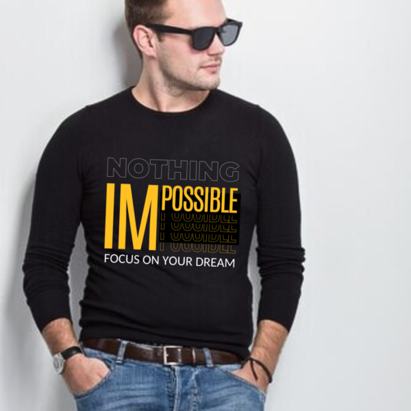 URBIDA Inspirational Theme Premium 100% Cotton full sleeve Printed T-shirt for Men - Image 7