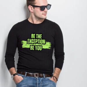 Inspirational Theme Pure 100% Cotton full sleeve Printed T-shirt for Men