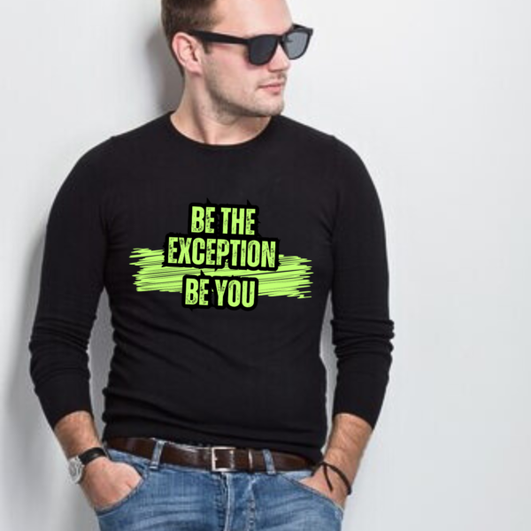Inspirational Theme Pure 100% Cotton full sleeve Printed T-shirt for Men