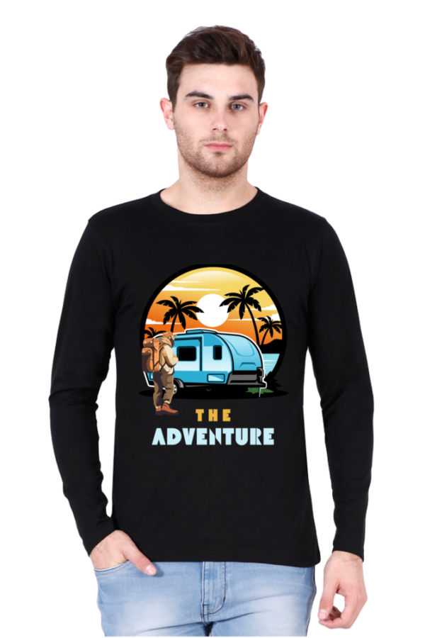 URBIDA Vintage Adventure Theme Pure 100% Cotton full sleeve Printed T-shirt for Men - Image 7